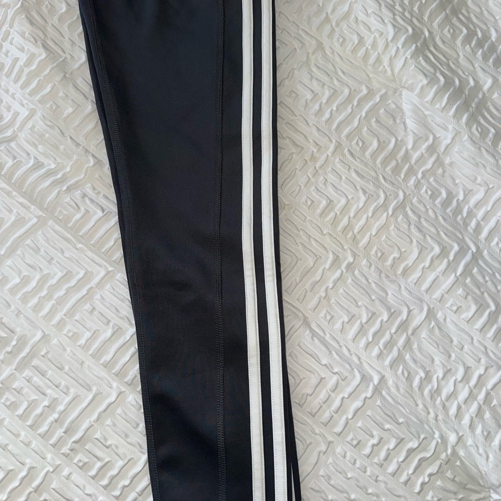 Adidas Women Black Joggers with White Stripes - Picture 3 of 7